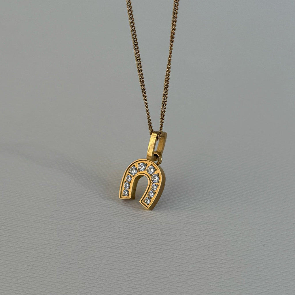 Heidi Horseshoe Pendant Necklace