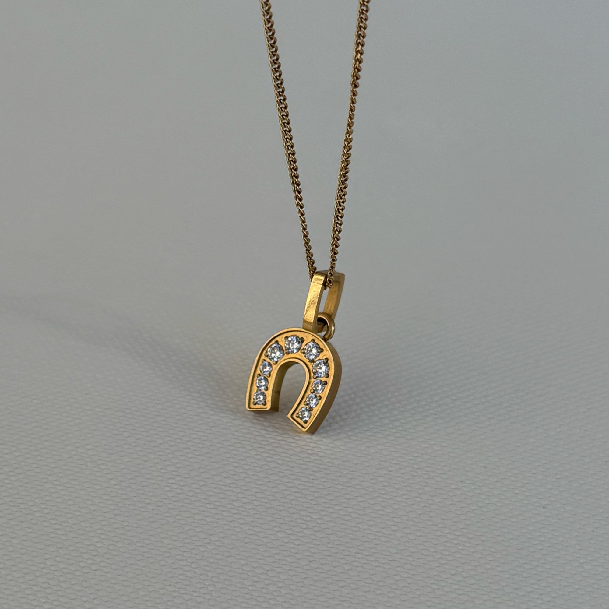 Heidi Horseshoe Pendant Necklace