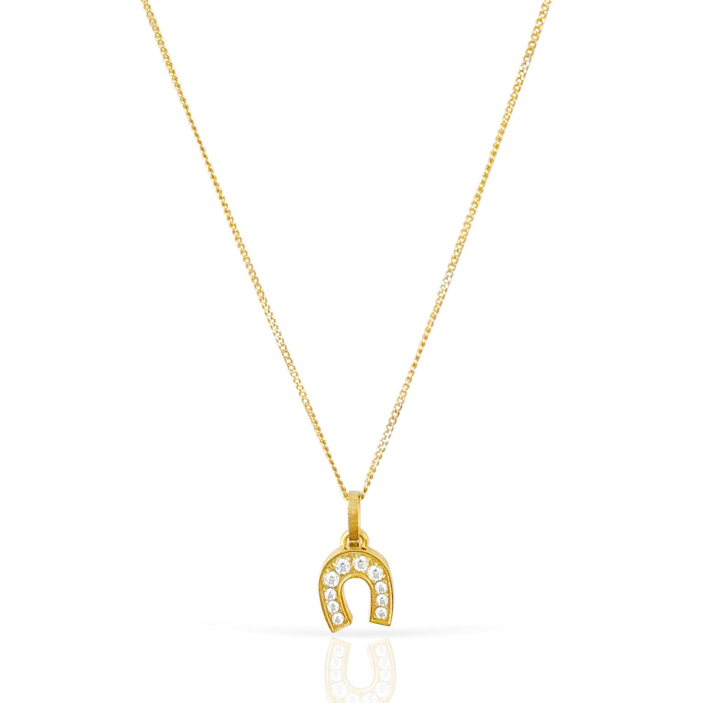 Heidi Horseshoe Pendant Necklace