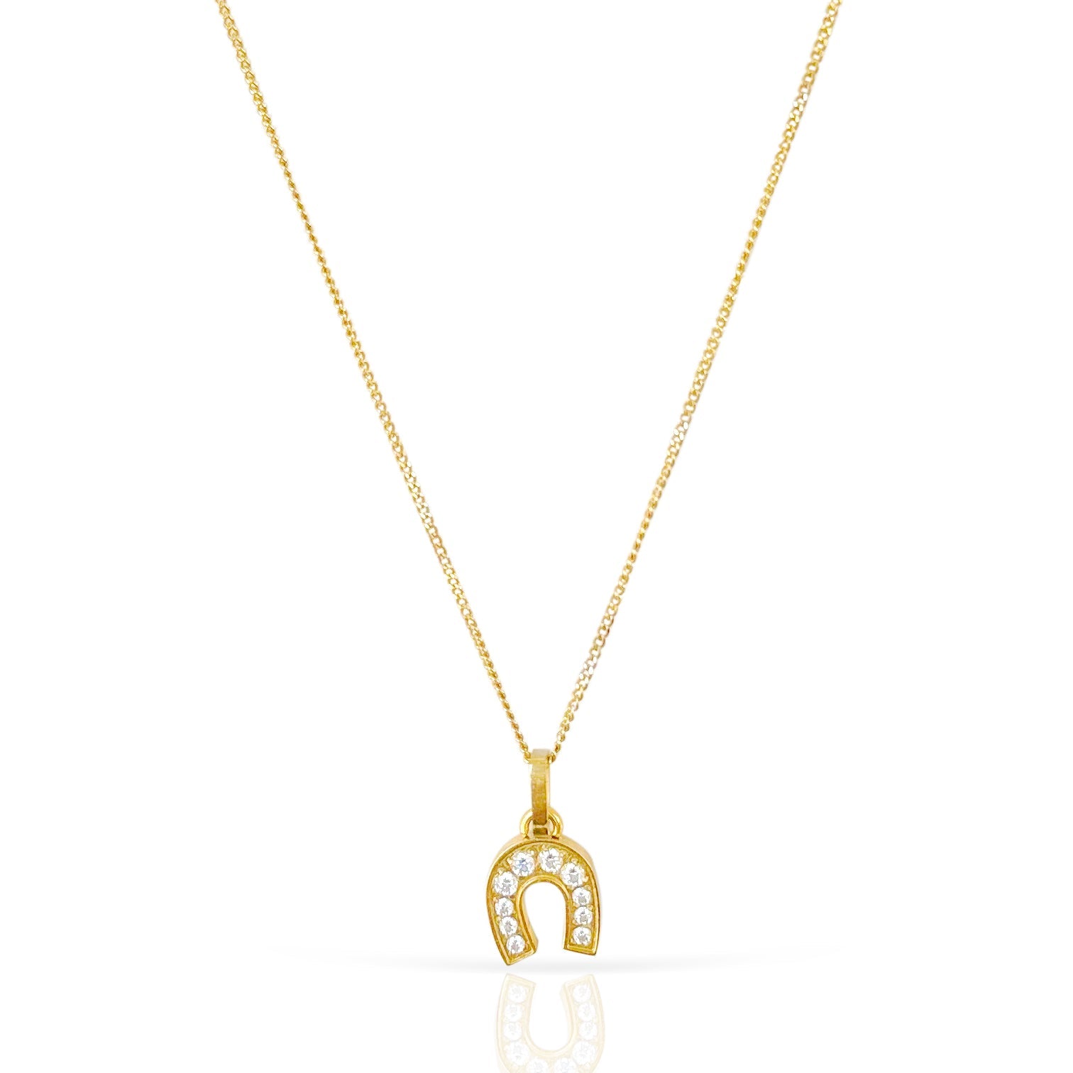 Heidi Horseshoe Pendant Necklace